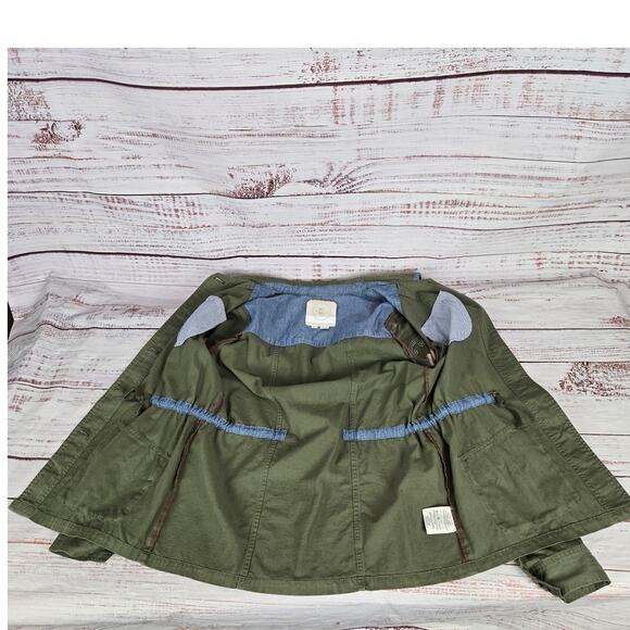 HEI Adventurer Womens Button Shirt Coat XS Button Embroider Studded Boho Indie - Picture 8 of 12